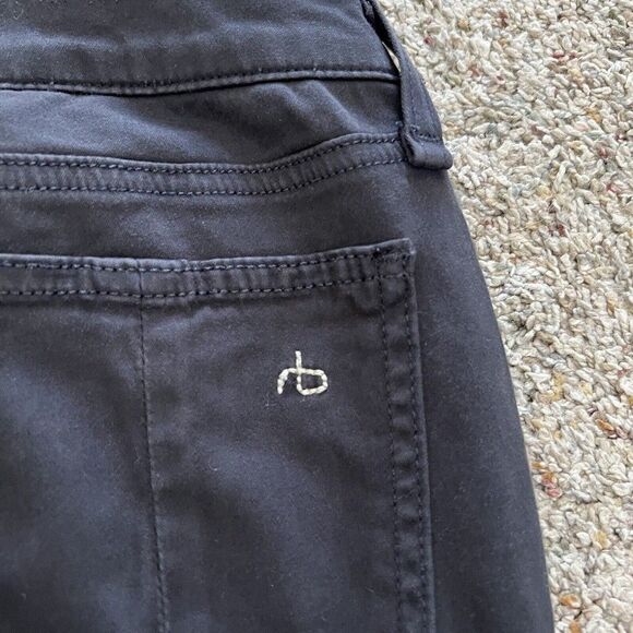 Rag & Bone Jeans Size 28 Modal Cotten Leggings Made USA Gun Metal Black Gray EUC - Picture 12 of 12